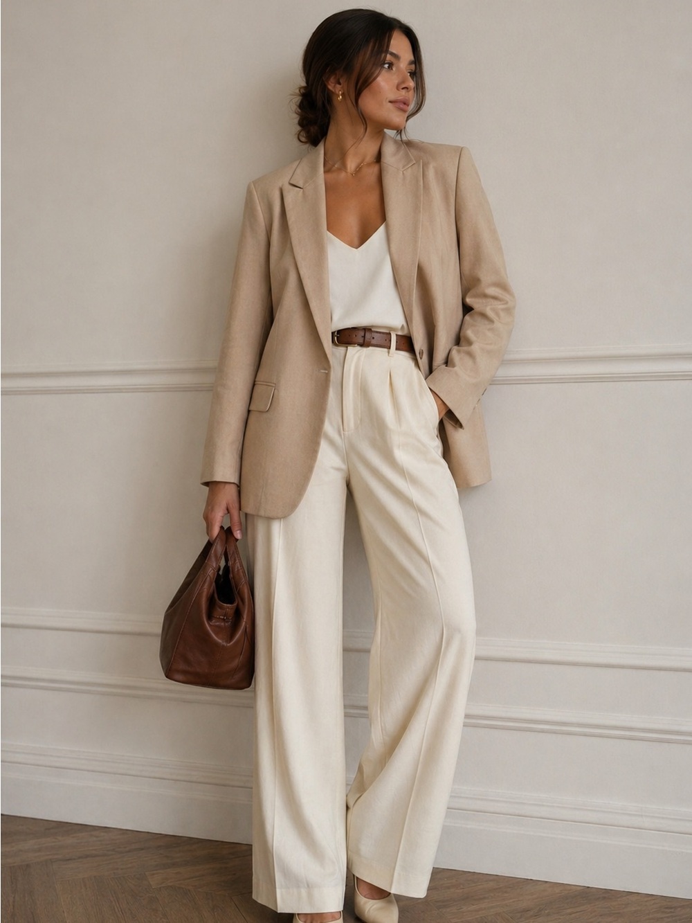 Classic beige blazer